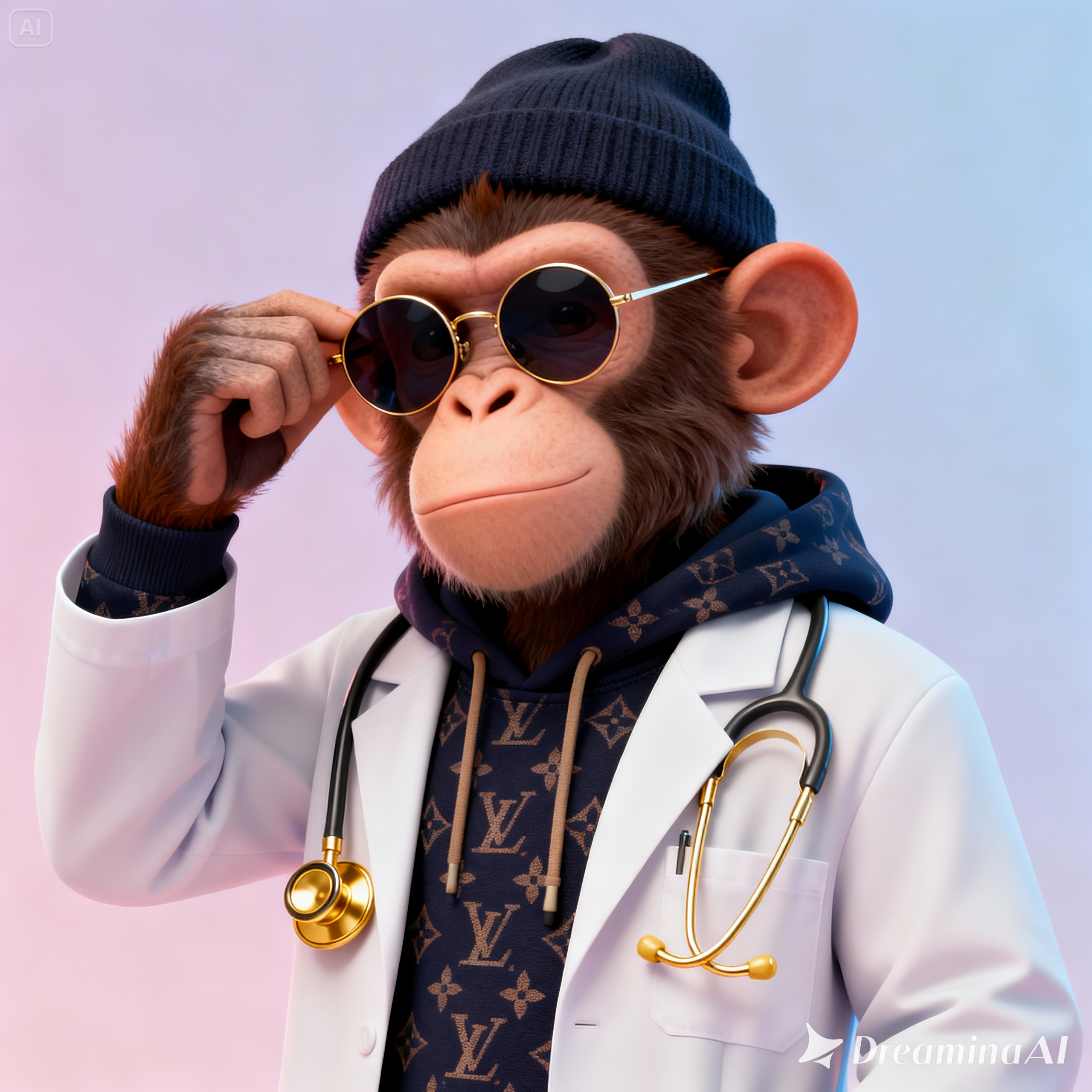 dreamina 2025 12 10 6542 a stylized 3d nft character portrait of ...